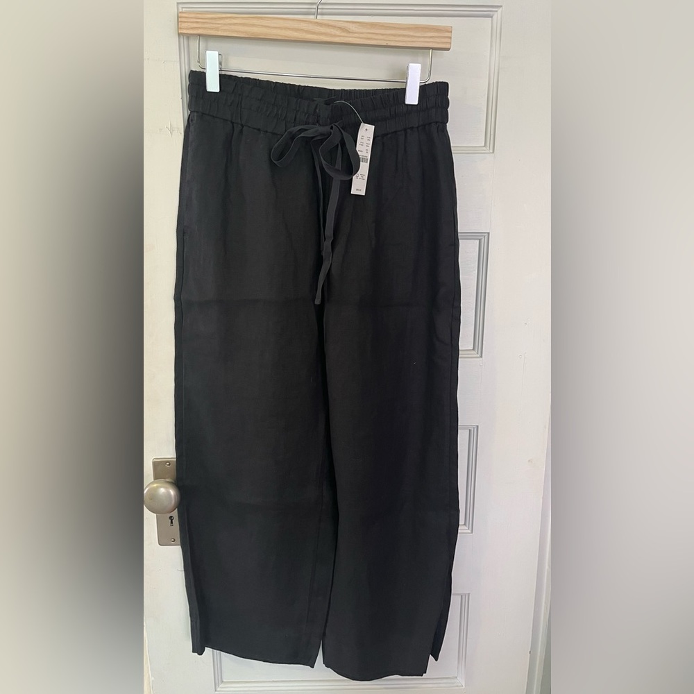 J Crew black linen pants. Size XS. NWT.